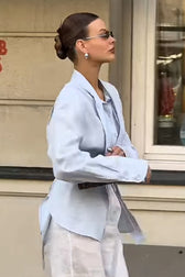 Tie Detail Button Down Blouse
