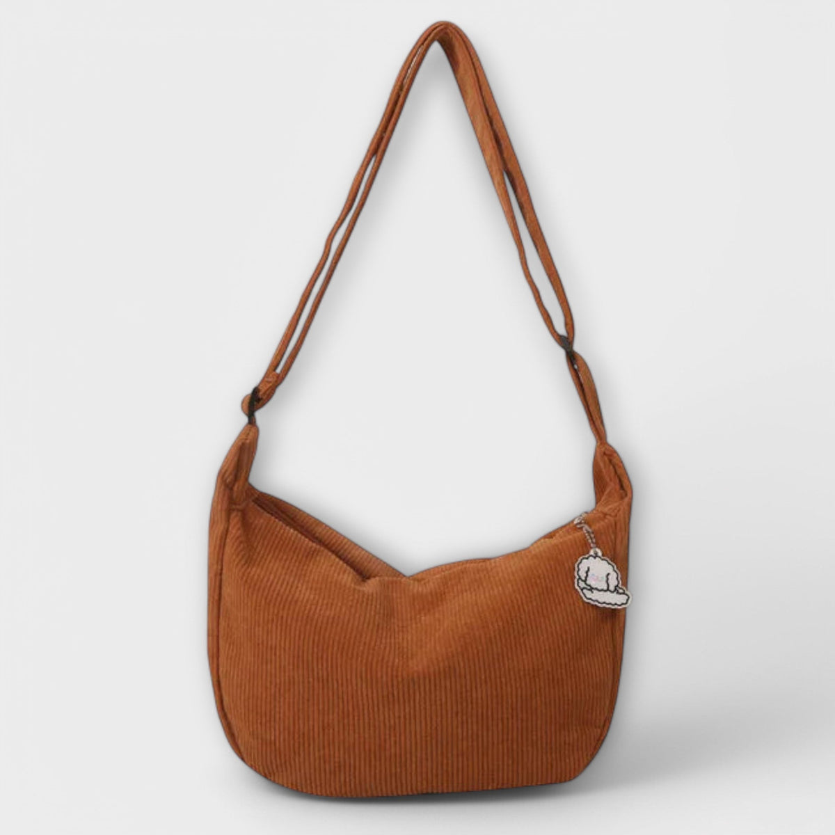 Corduroy Adjustable Strap Crossbody Bag