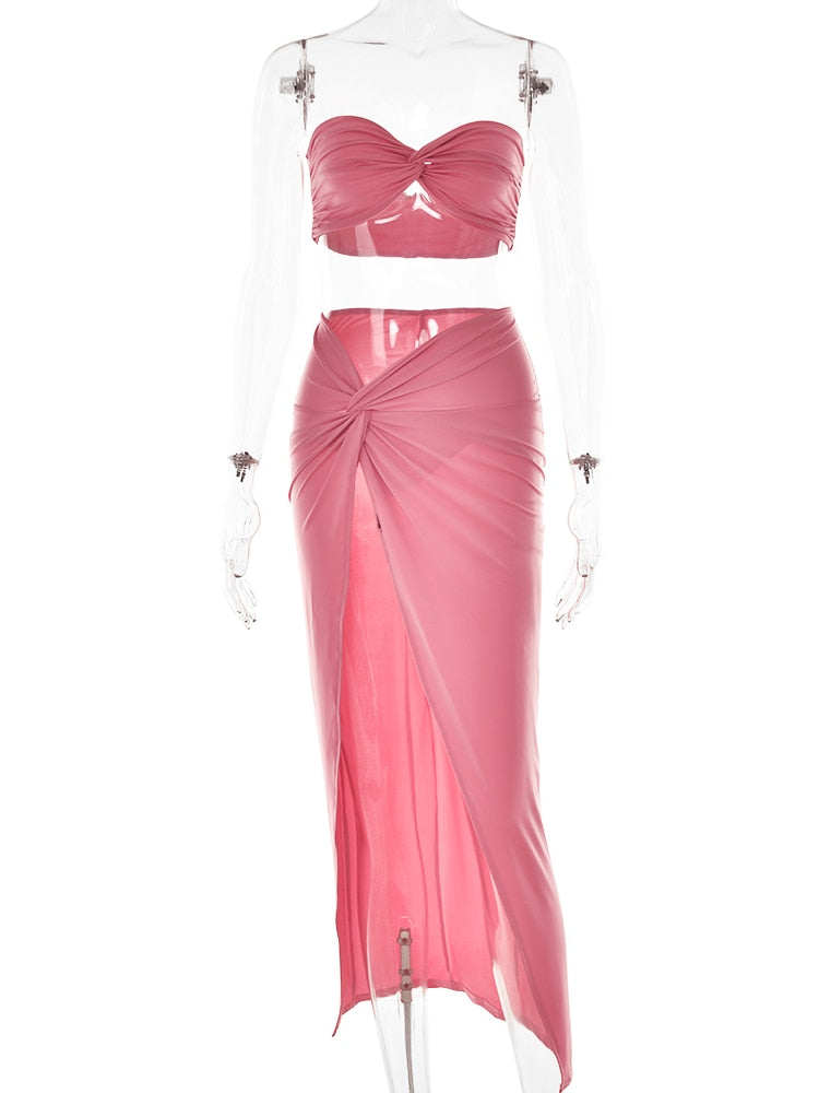 ADMIRANDA MIDI DRESS Pink