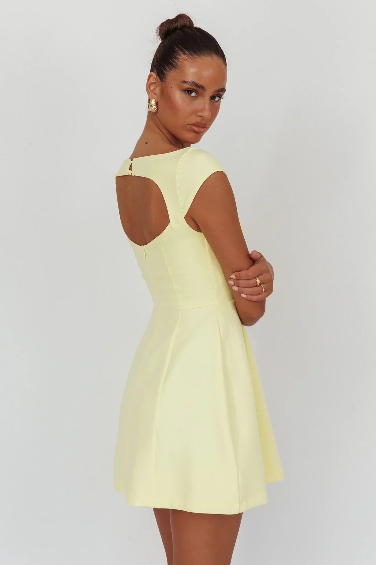 Rebel Cap Sleeve Mini Dress Butter