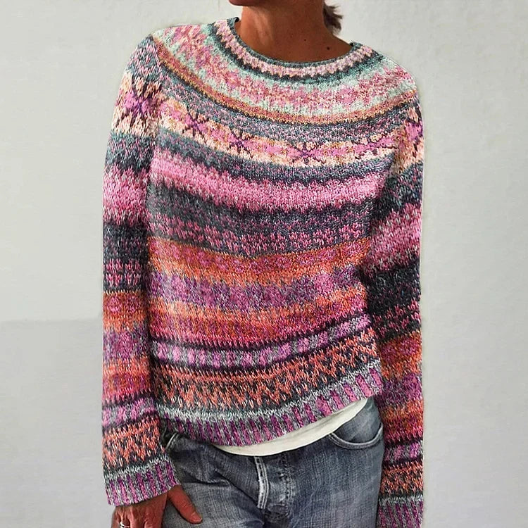 Brooke | Retro Scandinavian Knitted Sweater