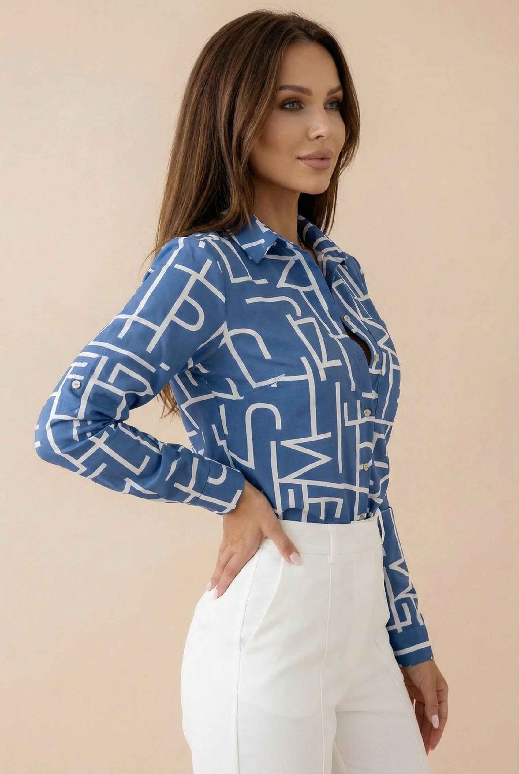Stylish Structured Graphic Print Shirt | Breathable Fabric, Tailored F