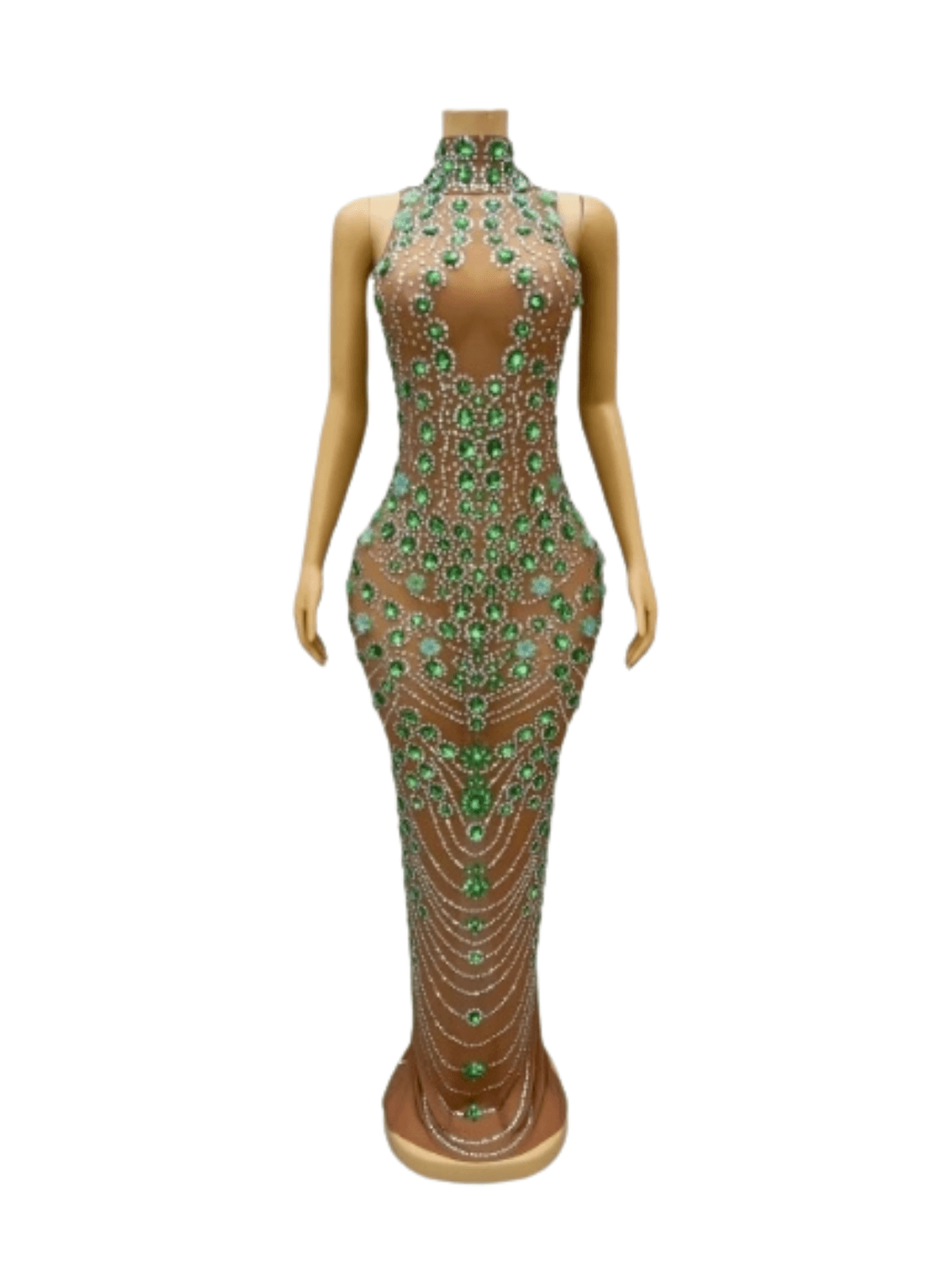 Rhinestone Embellished Maxi Dress - View 7
