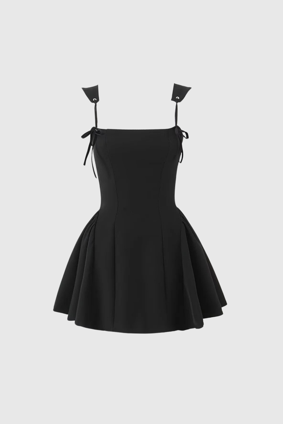 Aleta Lace Up Spaghetti Ruffle Mini Dress 5