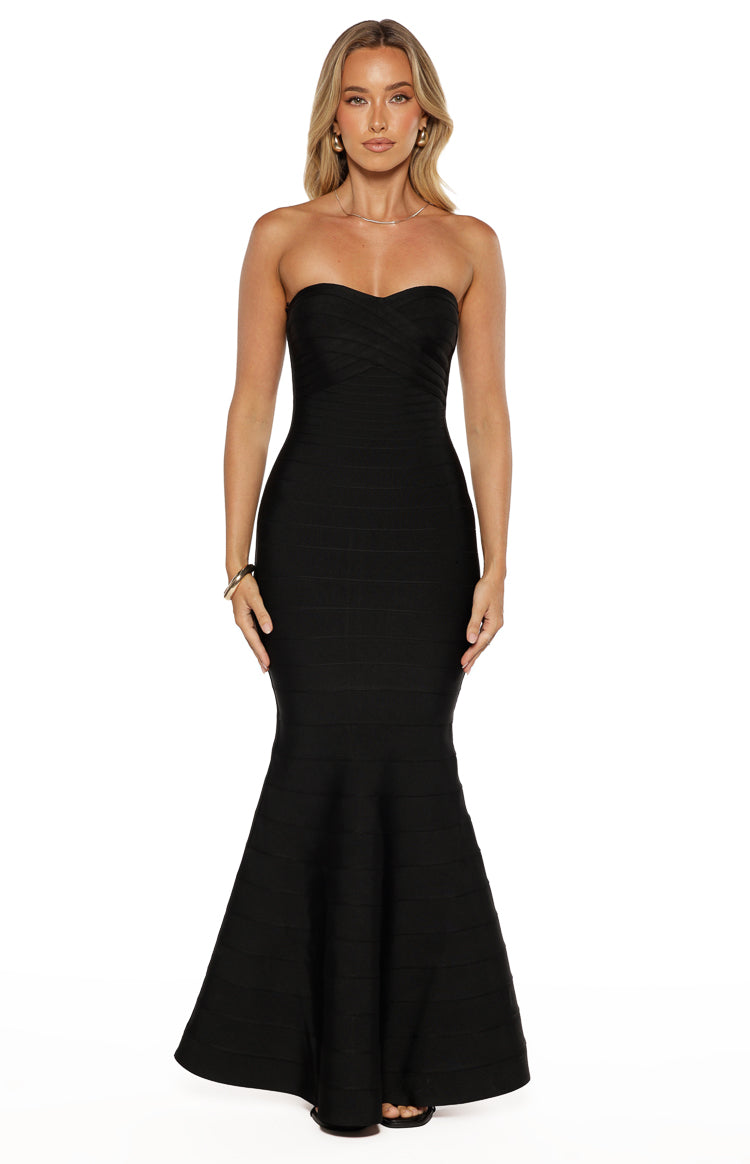 Strapless Sweetheart Bandage Bodycon Mermaid Maxi Gown 2