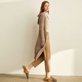 Women Fashion New Loose Hat Long Knitted Cardigan