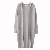 Women Fashion New Loose Hat Long Knitted Cardigan