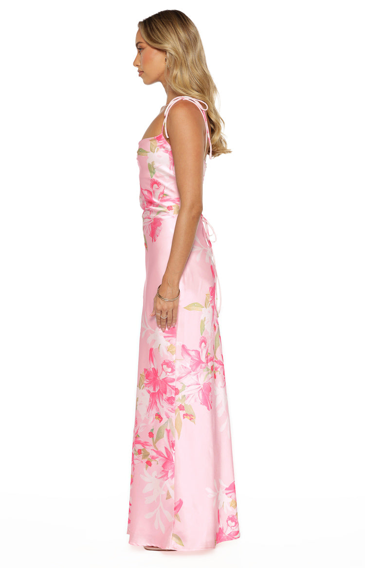 Antoni Pink Floral Maxi Dress