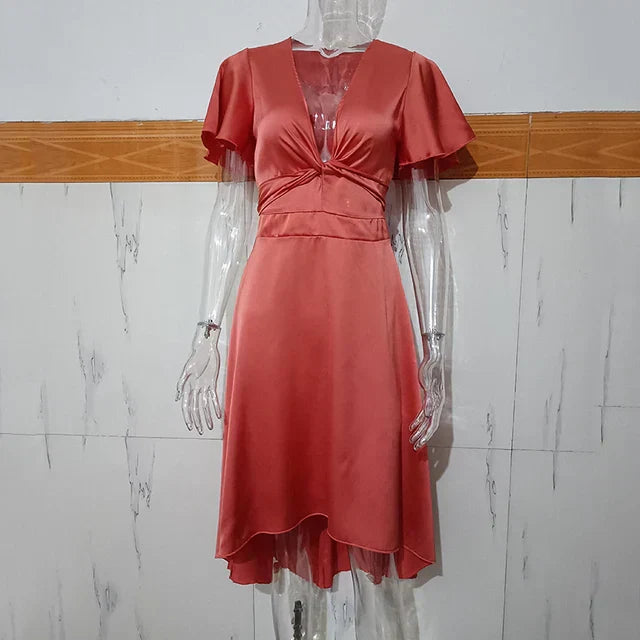 Naemi Tailored and Elegant Summer Dress for Women Modern Chic Style
