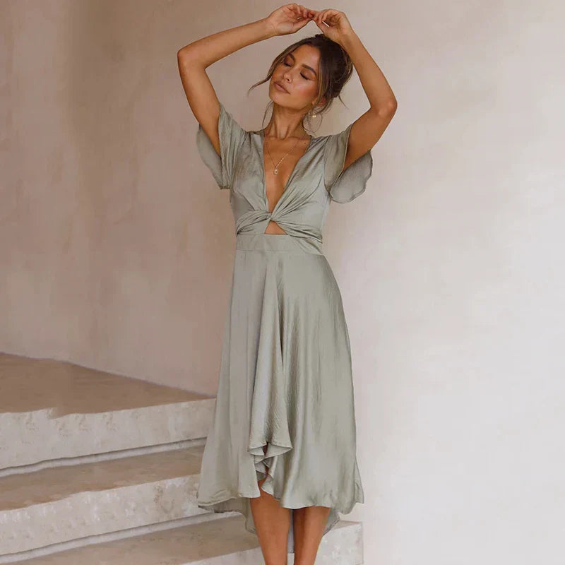 Susana Tailored and Elegant Summer Dress for Women Sophisticated Look