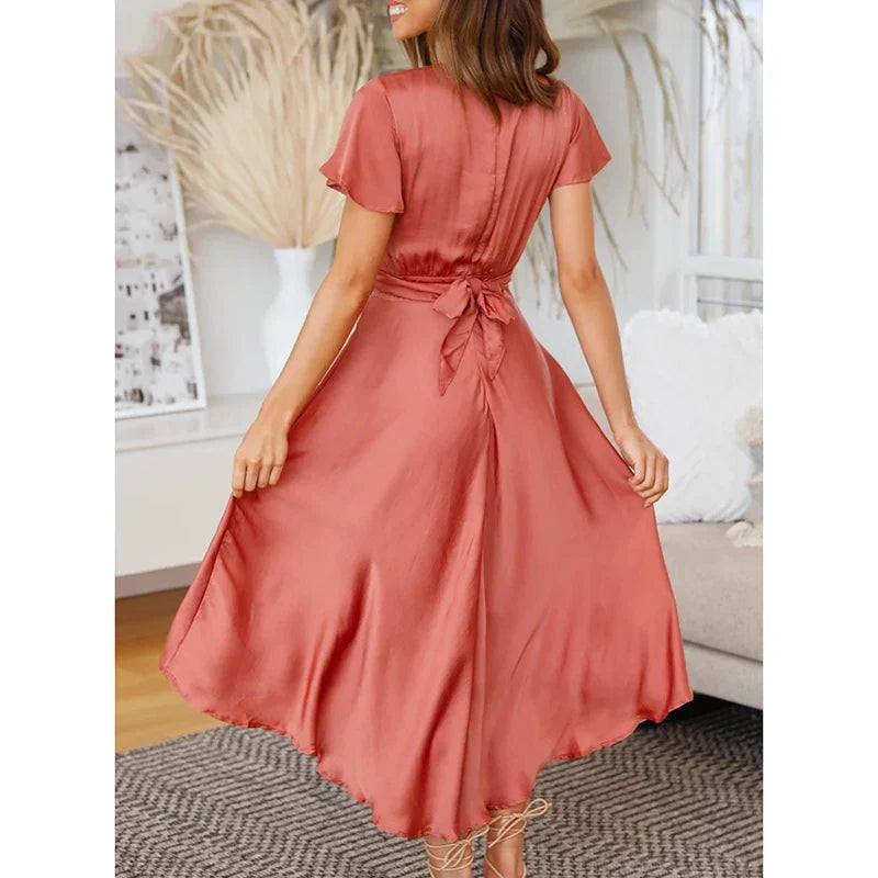Naemi Tailored and Elegant Summer Dress for Women Modern Chic Style