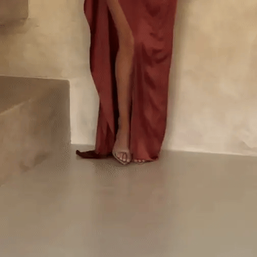 Chiffon One Shoulder Tiered Maxi Dress
