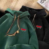 Kawaii Skateboard Graphic Cotton Fleece Hoodie