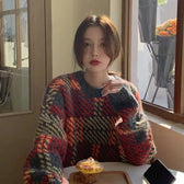 High Street Printing Round Neck Sweater