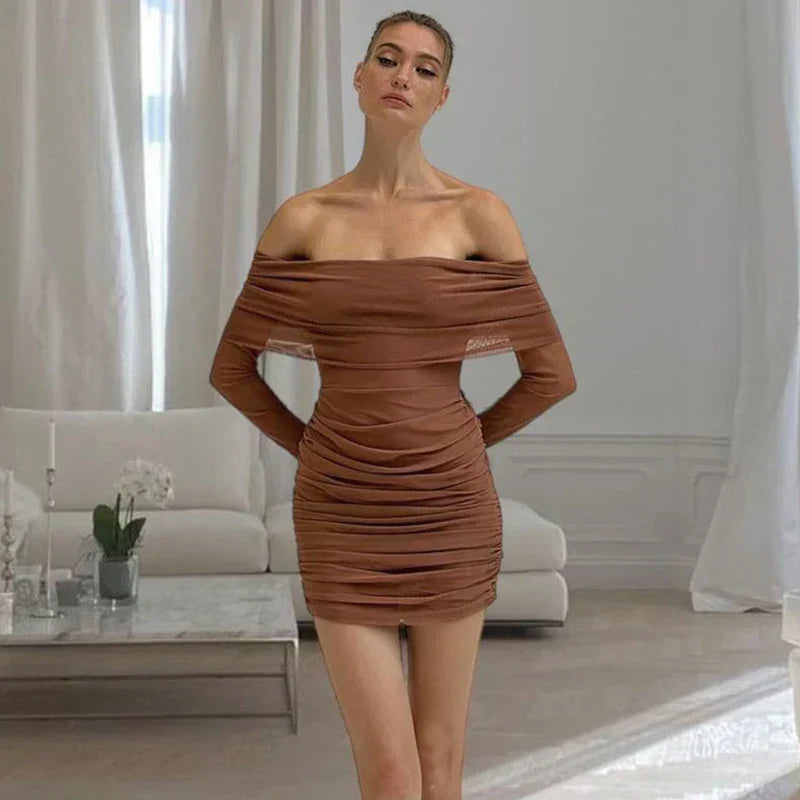 Off-the-Shoulder Bodycon Dress
