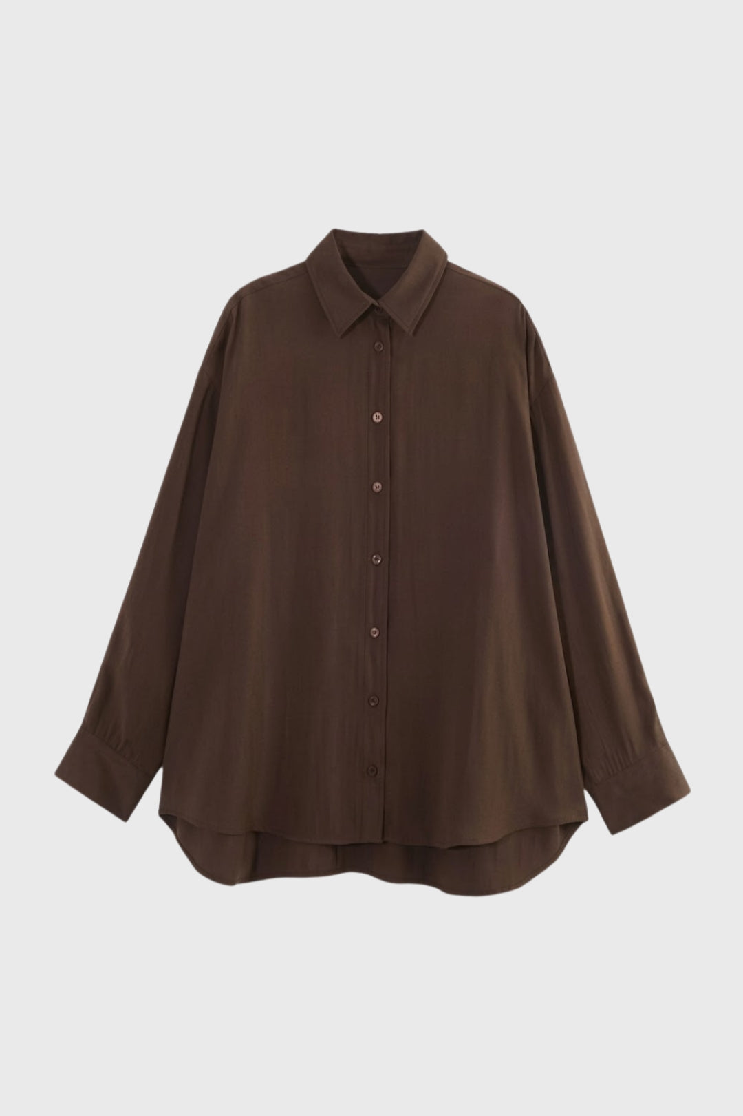 Elegant Relaxed Button Blouse with Soft Fabric and Versatile Fit