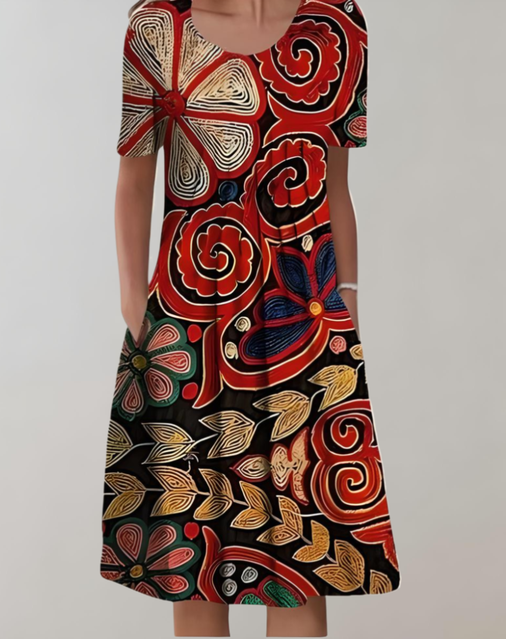 Minimalist Josefina Bohemian Midi Dress Elevated Occasion Wear