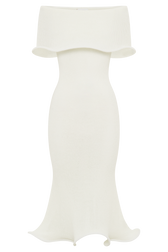 Knit Off Shoulder Short Sleeve Bodycon Midi Dress 8