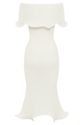 Knit Off Shoulder Short Sleeve Bodycon Midi Dress 7