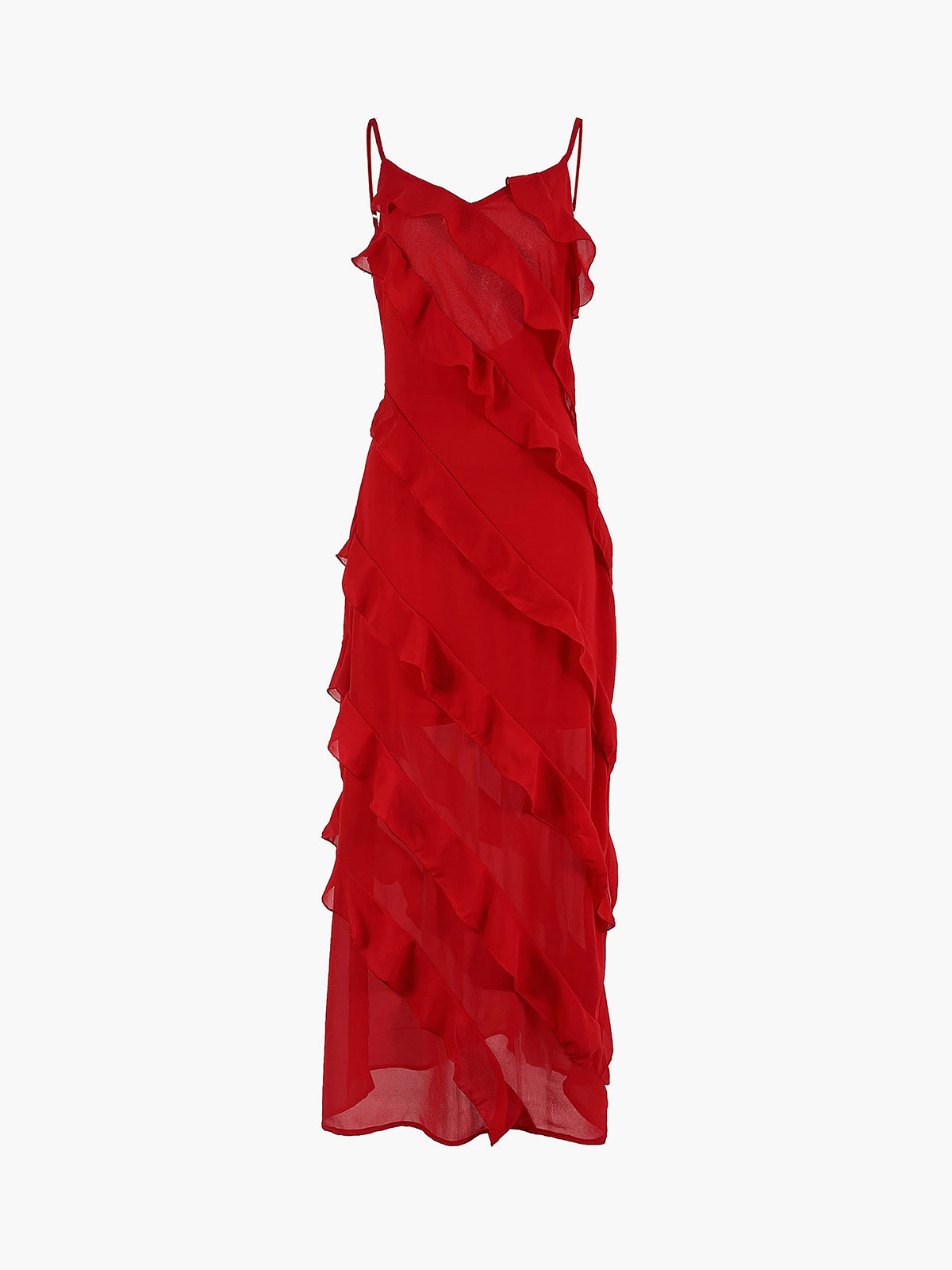 Ivonne Chic Dress with Ruffles Silhouette Collection