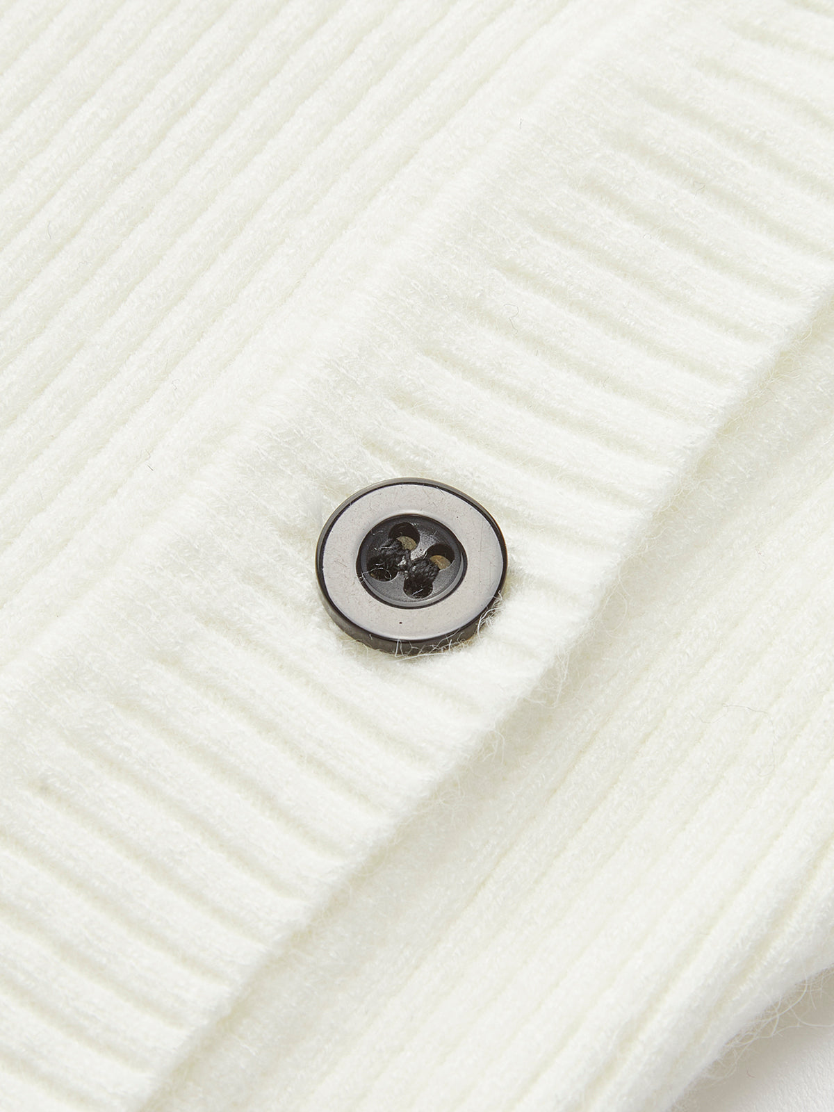 Asymmetrical Button Front Long Sleeve Ribbed Knit Cardigan 6