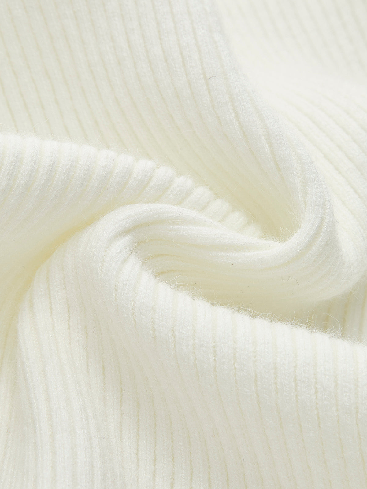 Asymmetrical Button Front Long Sleeve Ribbed Knit Cardigan 7