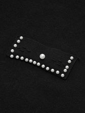 Pearl Trimmed Knit Midi Dress - View 2