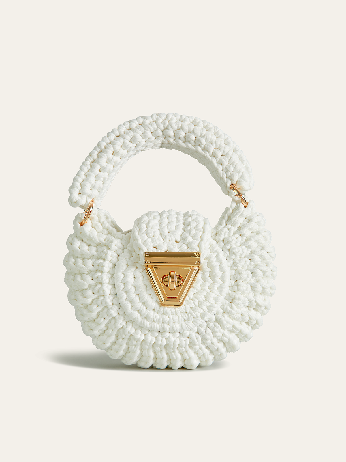 Crochet Top-Handle Bag