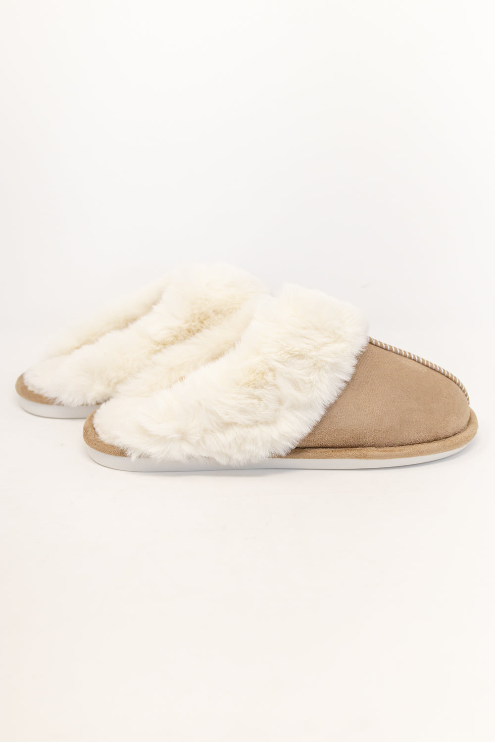 *DOORBUSTER* Fuzzy Steps Closed Toe Slippers