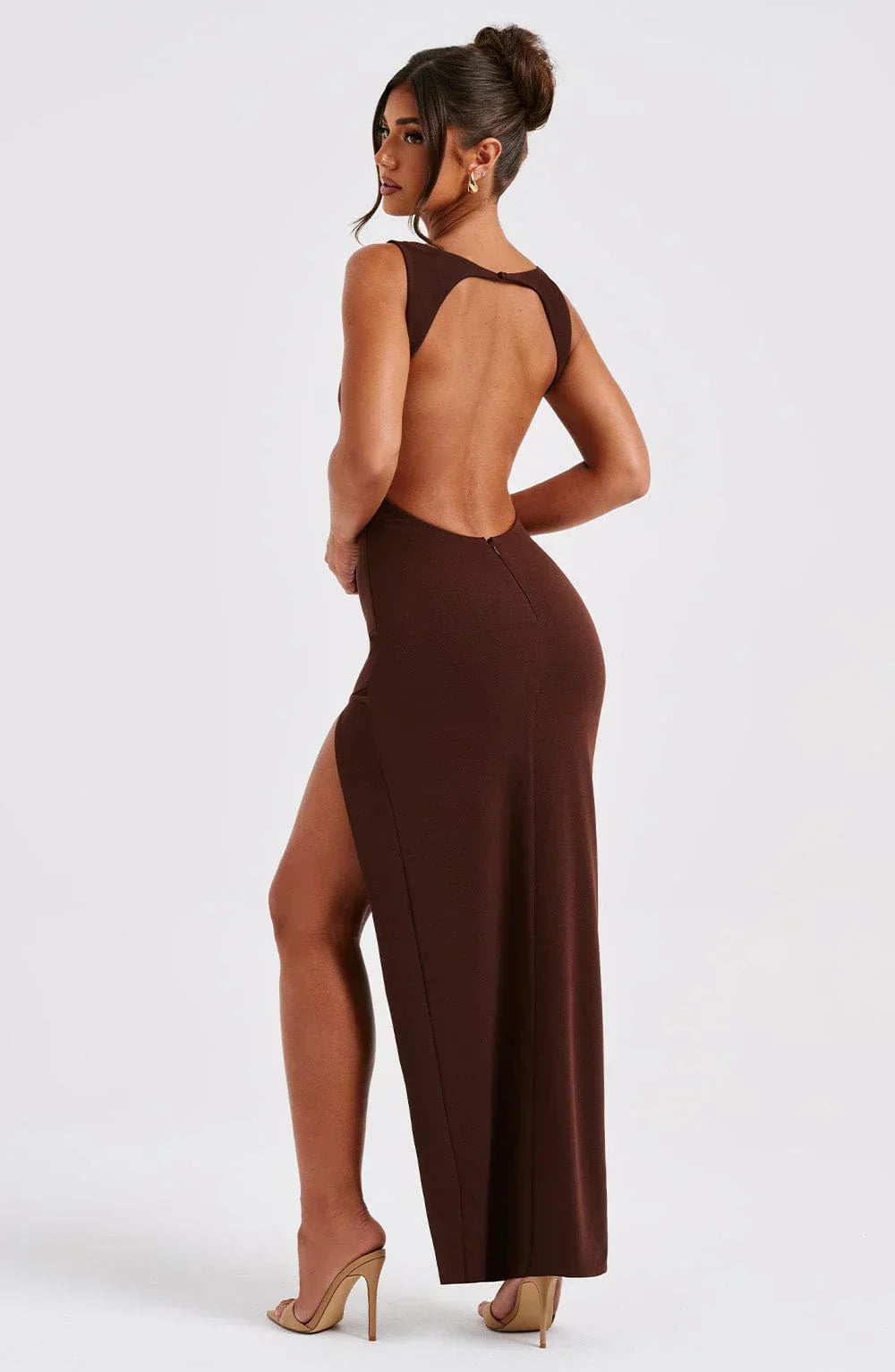 Kassandra Maxi Dress - Chocolate