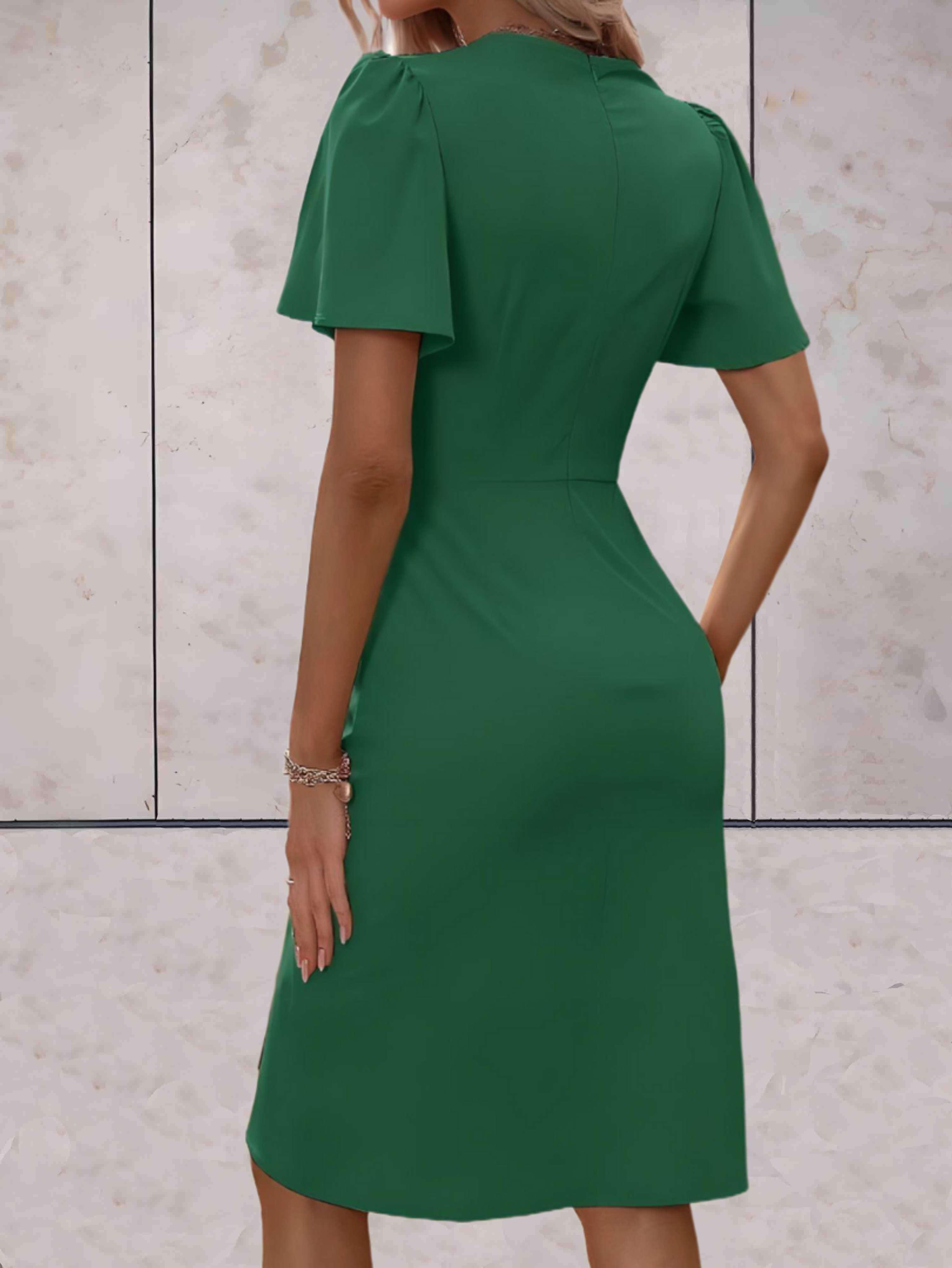 Norma Statement V Neck Wrap Dress Boutique Collection