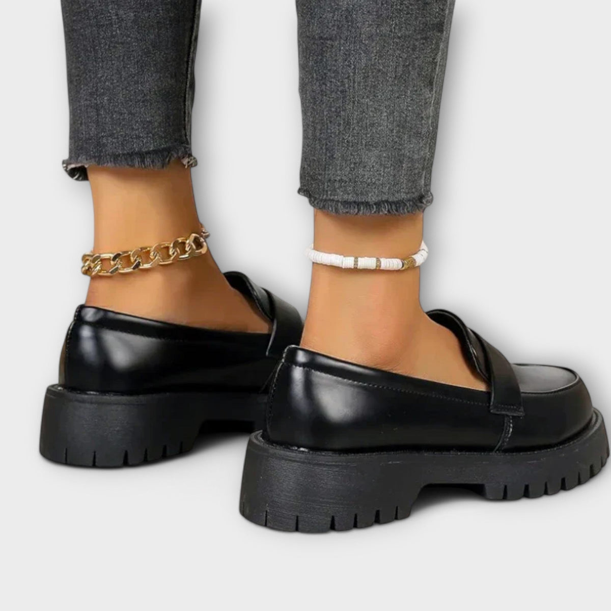 Slip On Chunky Lug Sole Platform Penny Loafers