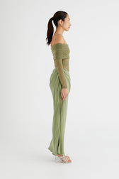Lillian Off Shoulder Sheer Maxi Mesh Dress 9