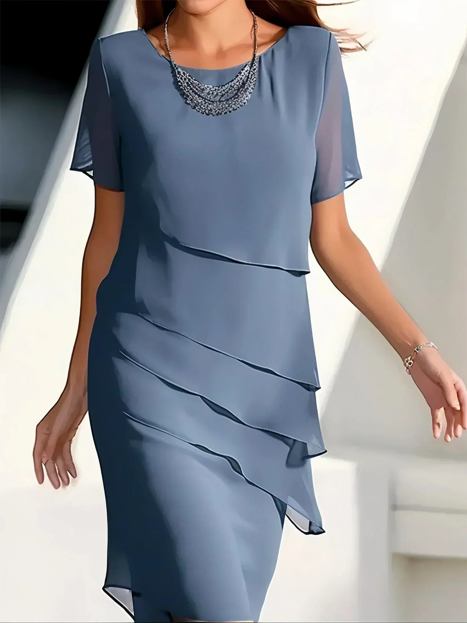 Rosa Chic Dress with Belly Cover Statement Occasion Edit