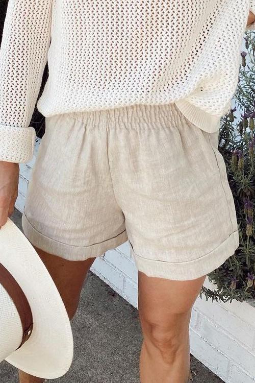 Solid Pockets Shorts