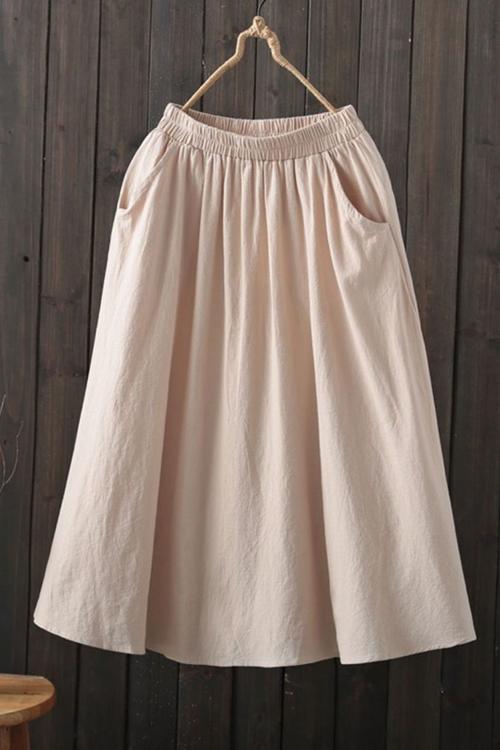 Pleated A Line Skirts