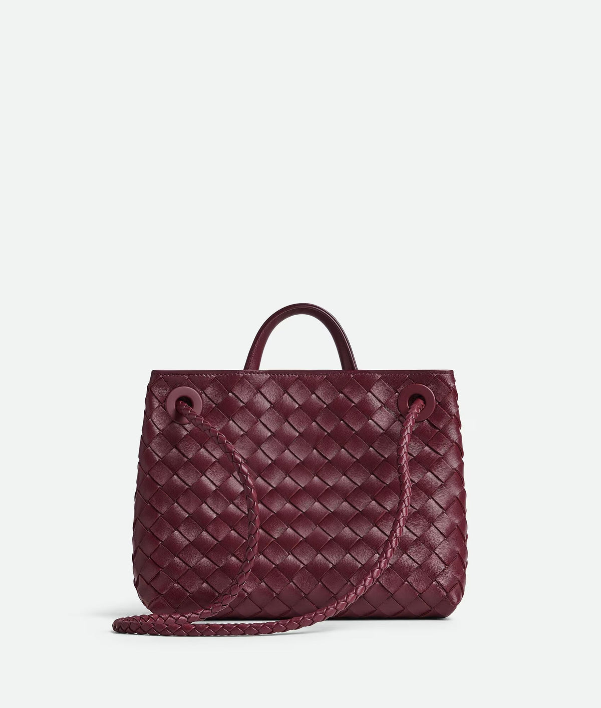 Woven Knot Detail Top Handle Tote Bag
