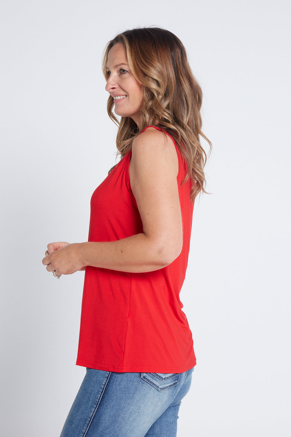 Bamboo Tank Top - Red