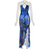 Deep V-Neck Maxi Dress