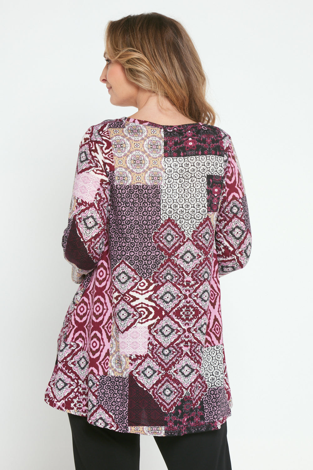 Barb Knit Top - Magenta Ceramic