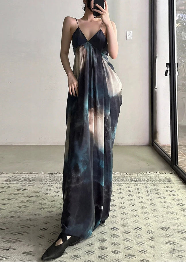 Beautiful Blue Cardigans And Spaghetti Strap Dresses Chiffon Two Piece Suit Fall - View 4