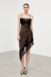 Bess Spaghetti Lace Midi Dress