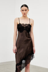Bess Spaghetti Lace Midi Dress - View 5