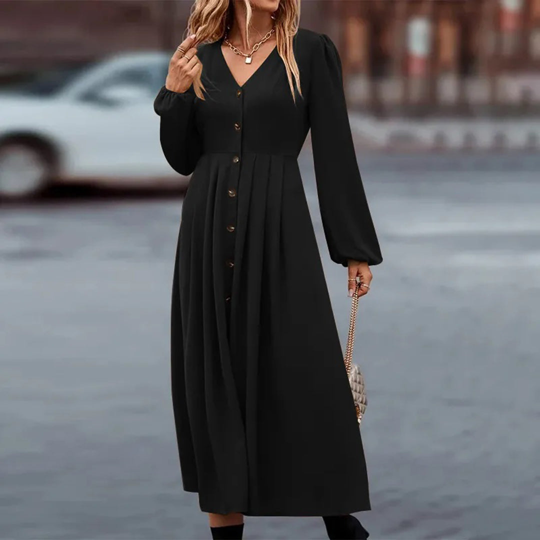 Oneida Boho V-neck Maxi Dress for Women Office and Evening
