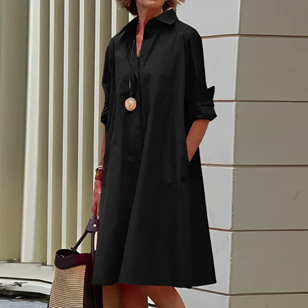 Alba Elevated Fashionable Shirt Dress Evening Wear Edit