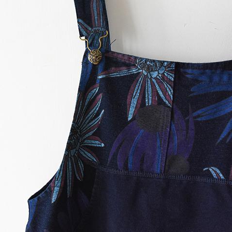 Blomming Daisy jumpsuit Casual dress denim blue loose strip pants denim  clothing plus size