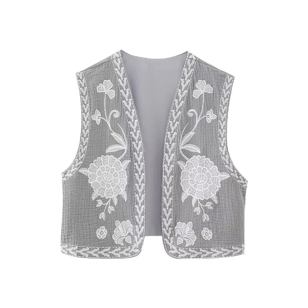Vivienne™ | Vintage Floral Boho Vest