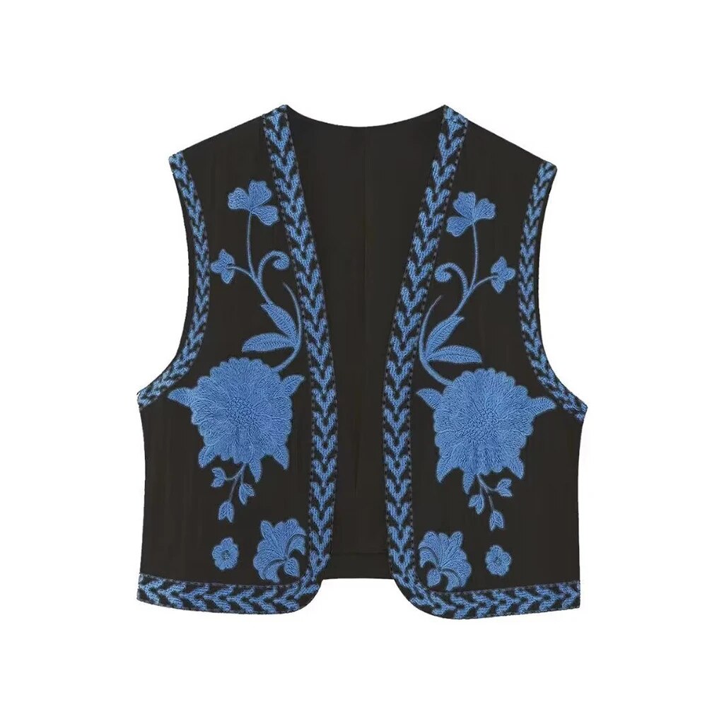 Vivienne™ | Vintage Floral Boho Vest