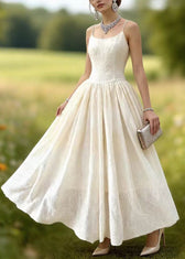 Boutique White Embroidered Lace Spaghetti Strap Dress Summer 5