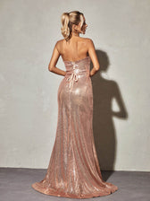 Bridie Strapless Sequin Maxi Dress 5